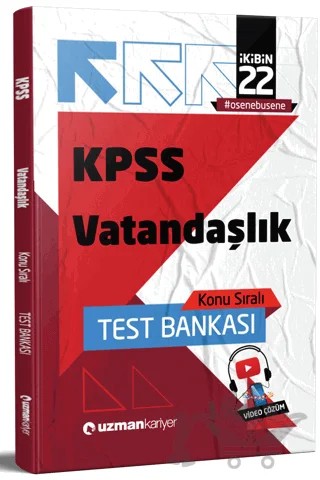 2022 KPSS Vatandaşlık Konu Sıralı Test Bankası – Oğuz Helvacı – Uzman Kariyer Yayınları kitap kapağı