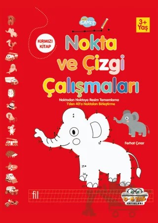 Kırmızı - Nokta Ve Çizgi Çalışmaları – Kolektif – 0-6 Yaş Yayınları kitap kapağı