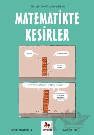 Matematikte Kesirler - Gençler İçin Çizgilerle Bilim – Joseph Midthun – Almidilli kitap kapağı