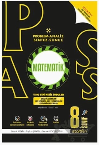 8. Sınıf Matematik PASS Soru Bankası – Kolektif – Startfen Yayınları kitap kapağı