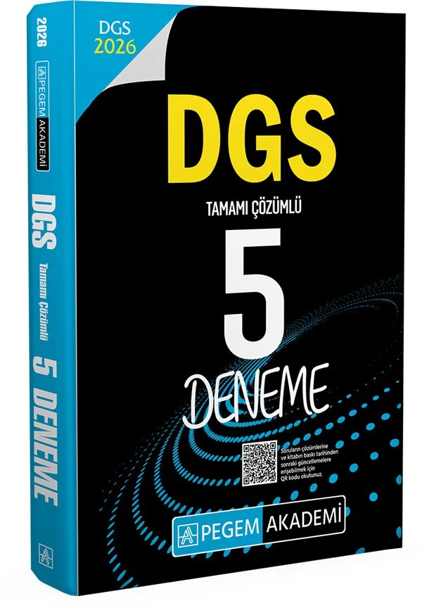 2026 DGS Tamamı Çözümlü 5 Deneme – Pegem Akademi Yayıncılık kitap kapağı