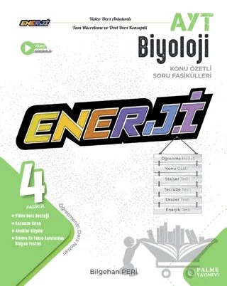 Enerji Ayt Biyoloji Konu Özetli Soru Fasikülleri – Bilgehan Peri – Palme Yayınları kitap kapağı
