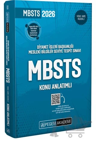 2026 GYS Diyanet İşleri Başkanlığı Mesleki Bilgiler Seviye Tespit Sınavı MBSTS Konu Anlatımlı – Kolektif – Pegem Akademi Yayıncılık kitap kapağı