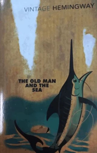 The Old Man and The Sea – Ernest Hemingway – Vintage kitap kapağı