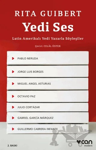 Yedi Ses: Latin Amerikalı Yedi Yazarla Söyleşiler – Rita Guilbert – Can Yayınları kitap kapağı