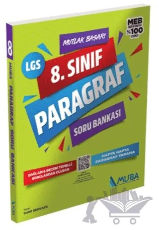 8. Sınıf Paragraf Soru Bankası – Cahit Şenkaya – Muba Yayınları kitap kapağı