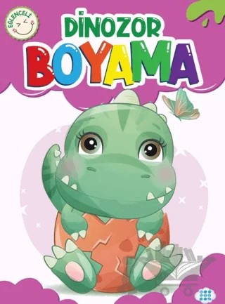 Eğlenceli Dinozor Boyama – Kolektif – Dokuz Çocuk kitap kapağı