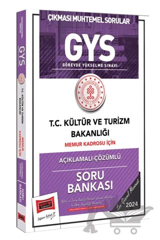 2024 GYS Kültür ve Turizm Bakanlığı Memur Kadrosu İçin Açıklamalı Çözümlü Soru Bankası – Kolektif – Yargı Yayınevi kitap kapağı