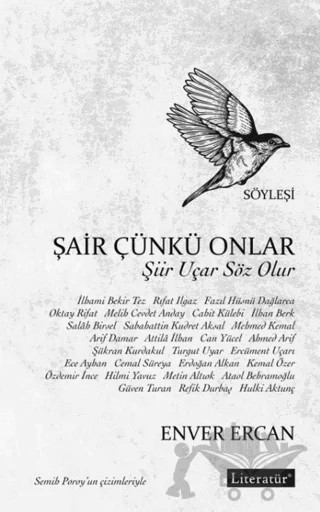 Şair Çünkü Onlar – Enver Ercan – Literatür Yayıncılık kitap kapağı