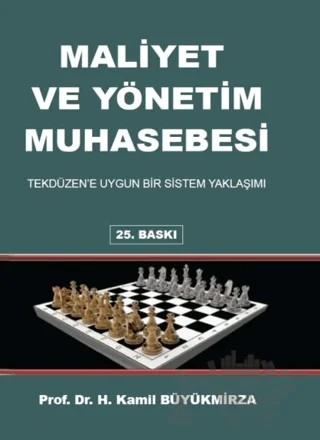Maliyet ve Yönetim Muhasebesi – Kamil Büyükmirza – Gazi Kitabevi kitap kapağı