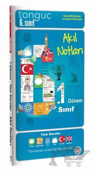 6. Sınıf 1. Dönem Akıl Notları – Kolektif – Tonguç Akademi kitap kapağı