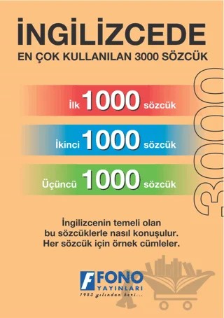 İngilizcede En Çok Kullanılan 3000 Sözcük – Kolektif – Fono Yayınları kitap kapağı