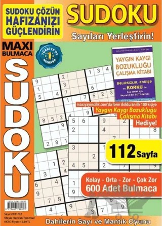 Maxi Bulmaca Sudoku 6 – Kolektif – Maxi Yayıncılık kitap kapağı