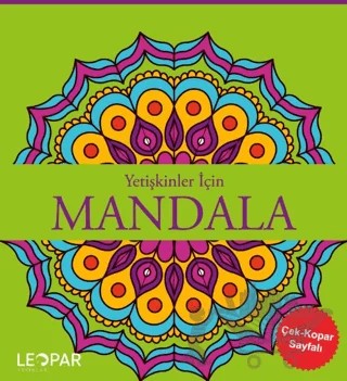 Yetişkinler İçin Mandala-Yeşil – Emre Aslan – Leopar Yayınları kitap kapağı