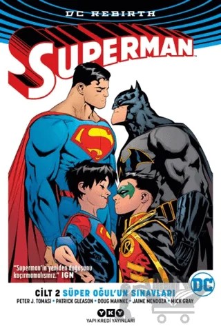 Süper Oğul’un Sınavları - Superman Cilt 2 – Peter J. Tomasi – Yapı Kredi Yayınları kitap kapağı