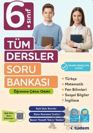 6. Sınıf Tüm Dersler Soru Bankası – Kolektif – Tudem Yayınları - Bayilik kitap kapağı