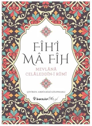 Fihi Ma-Fih – Mevlana Celaleddin Rumi – İnkılap Kitabevi kitap kapağı