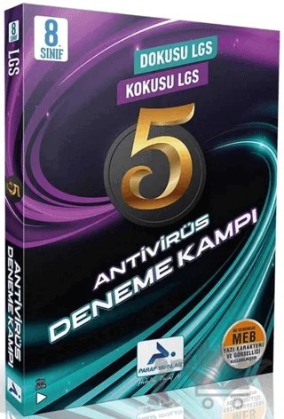 8. Sınıf LGS 5 Fasikül Antivirüs Deneme Kampı – Kolektif – Paraf Yayınları kitap kapağı