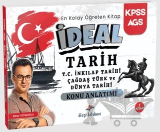 2026 KPSS MEB AGS İdeal Tarih T.C. İnkılap Tarihi - Çağdaş Türk ve Dünya Tarihi Konu Anlatımı – Birol Yetimoğlu – Dizgi Kitap kitap kapağı