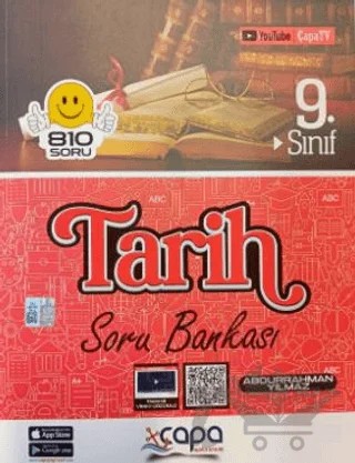 9. Sınıf Tarih Vip Soru Bankası – Kolektif – Çapa Yayınları kitap kapağı
