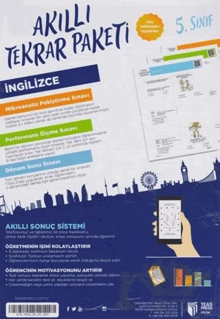 5. Sınıf İngilizce Akıllı Tekrar Paketi – Kolektif – Teas Press kitap kapağı