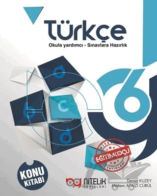 6. Sınıf Türkçe Konu Kitabı – Demet Kuzey, Meltem Ataizi Cürül – Nitelik Yayınları - Bayilik kitap kapağı
