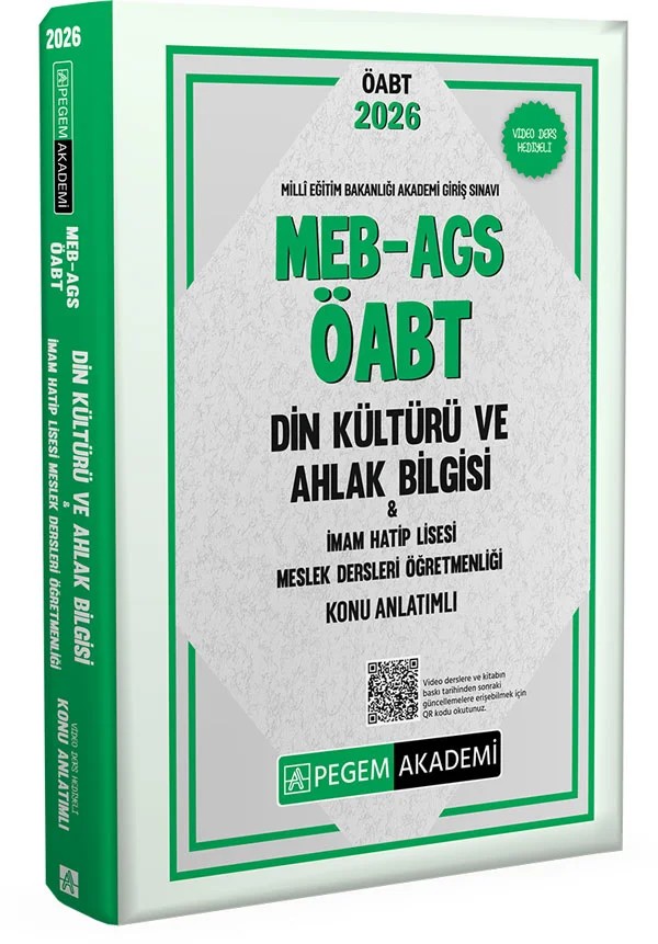 2026 MEB AGS ÖABT Din Kültürü ve Ahlak Bilgisi-İmam Hatip Lisesi Mes.Lisesi Öğr. Konu Anlatımlı – İmam Hatip Lisesi Mes.Lisesi Öğr. Konu Anlatımlı – Pegem Akademi Yayıncılık kitap kapağı
