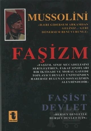 Faşizm Faşist Devlet – Benito Mussolini – Toker Yayınları kitap kapağı