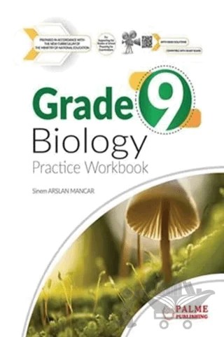 Grade 9 Biology Practice Workbook – Sinem Arslan Mancar – Palme Yayınları kitap kapağı