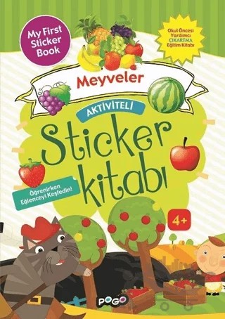 Aktiviteli Sticker Kitabı - Meyveler – Kolektif – Pogo Çocuk kitap kapağı