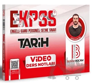 EKPSS Tarih Video Ders Notları – Gökhan Öz – Benim Hocam Yayınları kitap kapağı