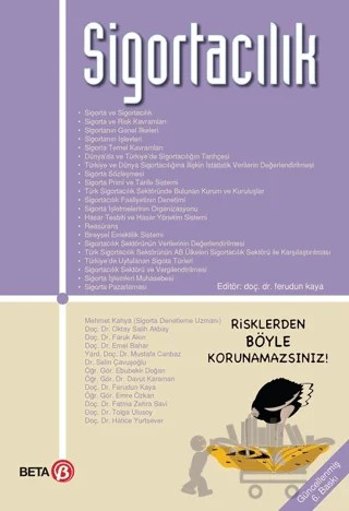 Sigortacılık – Ferudun Kaya – Beta Yayınevi kitap kapağı