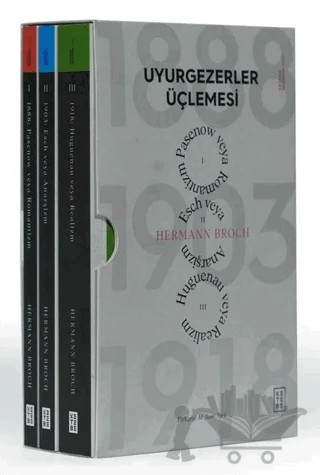 Uyurgezerler Üçlemesi – Hermann Broch – Ketebe Yayınları kitap kapağı