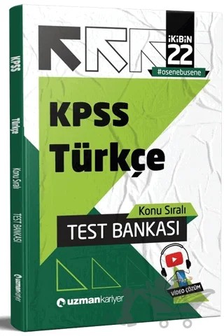 2022 KPSS Türkçe Test Bankası Yaprak Test – Kolektif – Uzman Kariyer Yayınları kitap kapağı