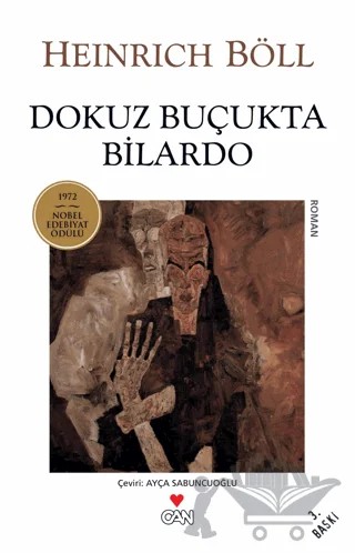 Dokuz Buçukta Bilardo – Heinrich Böll – Can Yayınları kitap kapağı