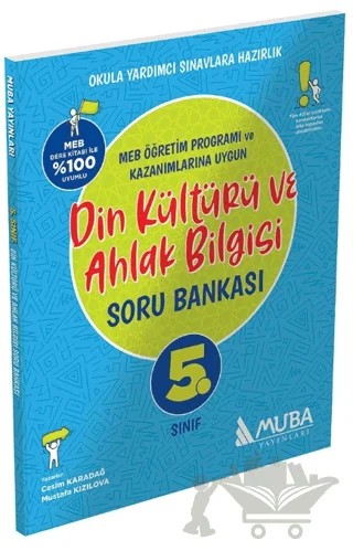 5. Sınıf Din Kültürü ve Ahlak Bilgisi Soru Bankası – Cesim Karadağ, Mustafa Kızılova – Muba Yayınları kitap kapağı