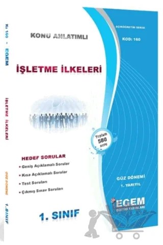 1. Sınıf İşletme İlkeleri Konu Anlatımlı Soru Bankası - Kod 160 – Kolektif – Egem Eğitim Yayınları kitap kapağı