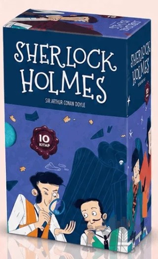 Sherlock Holmes Mor Kutulu 10 Kitaplık Set – Sir Arthur Conan Doyle – The Kitap Çocuk kitap kapağı