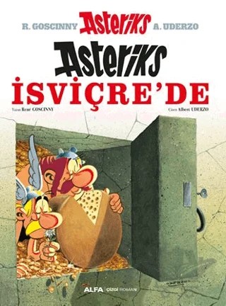 Asteriks İsviçre'de – Rene Goscinny, Albert Uderzo – Alfa Yayınları kitap kapağı