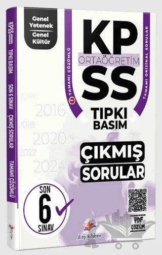 2026 KPSS Ortaöğretim Genel Yetenek Genel Kültür Fasiküller Halinde Son 6 Yıl PDF Çözümlü Tıpkı Basım Çıkmış Sorular – Kolektif – Dizgi Kitap kitap kapağı