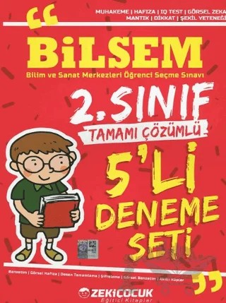 2. Sınıf Bilsem 5'li Deneme Seti – Kolektif – Zekiçocuk Eğitici Kitaplar kitap kapağı