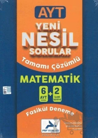 AYT Matematik Yeni Nesil Sorular Tamamı Çözümlü 6+2 Deneme – Fuat Ses, İbrahim Ekinözü, Ufuk Akcakaya – Paraf Yayınları kitap kapağı