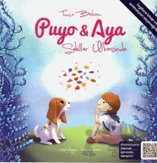 Şekiller Ülkesinde - Puyo ve Aya – Tuçe Bakan – Puyo and Aya kitap kapağı