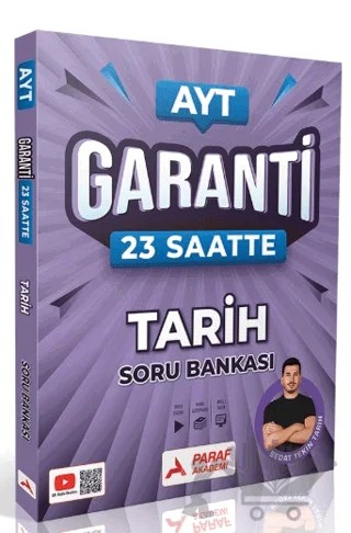 AYT Tarih 23 Saatte Soru Bankası – Sedat Tekin – Paraf Akademi kitap kapağı