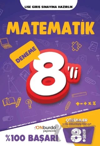 8. Sınıf Matematik Yeni Nesil Branş Denemeleri – Kolektif – ONburda Yayınları kitap kapağı