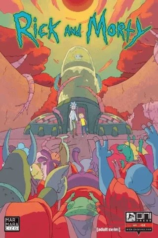 Rick and Morty 14 – Zac Gorman – Marmara Çizgi kitap kapağı