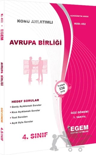 Avrupa Birliği Konu Anlatımlı Soru Bankası Güz Dönemi (7. Yarıyıl) (452) – Kolektif – Egem Eğitim Yayınları kitap kapağı