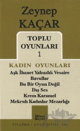 Toplu Oyunları 1 Kadın Oyunları – Zeynep Kaçar – Mitos Boyut Yayınları kitap kapağı