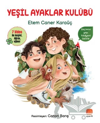 Yeşil Ayaklar Kulübü – Etem Caner Karaüç – Uçan Fil Yayınları kitap kapağı