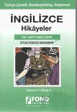 İngilizce Hikayeler - Otuz Dokuz Basamak (Derece 4) – Kolektif – Fono Yayınları kitap kapağı